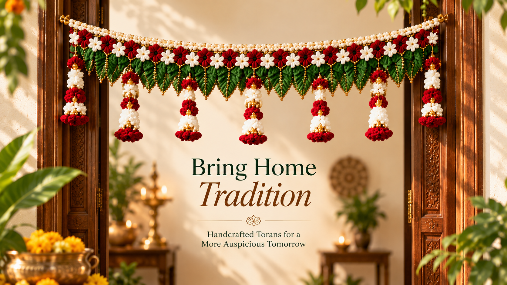 Vyaparika traditional torans for elegant Indian doorways